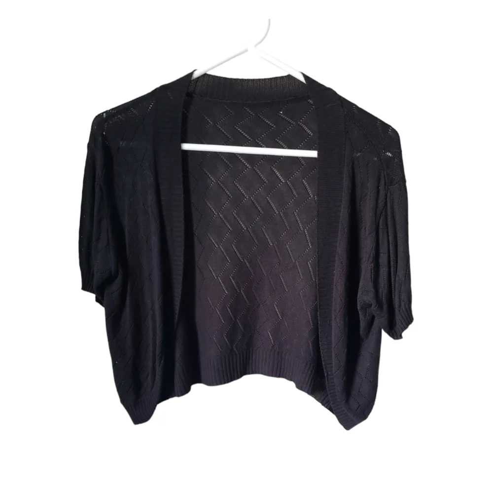 Short sleeve cropped cardigan - Picture 1 of 3
